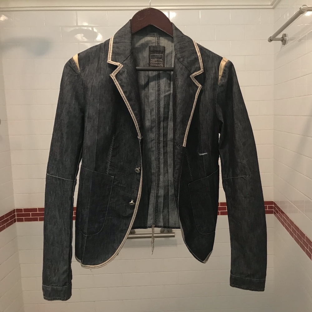 MARITHE FRANCOIS GIRBAUD Jean Jacket Small - Picture 1 of 8